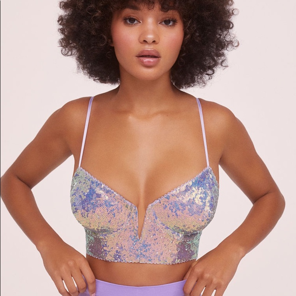 for love and lemons x vs glimmer sequin bustier